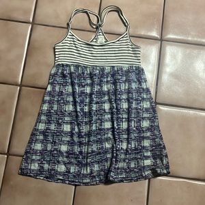 Free people stripped plaid top